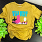WOMENS YELLOW WILD WEST TEE