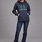 WOMENS OUTERWEAR   ROPER LADIES L/S SWEATSHIRT W/HOOD NAVY BLUE HOODED SWEATSHIRT