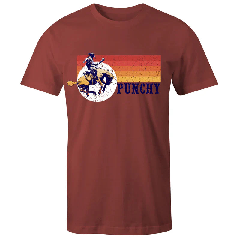 Mens short sleeve crew neck shirt Punchy Hooey