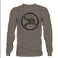 Mens Long sleeve tshirt Hooey grey hooey brand Medium