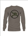 Mens Long sleeve tshirt Hooey grey hooey brand Medium