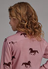 GIRLS L/S SHIRT   RELATED SEPERATE  WILD HORSES PRINTED RAYON