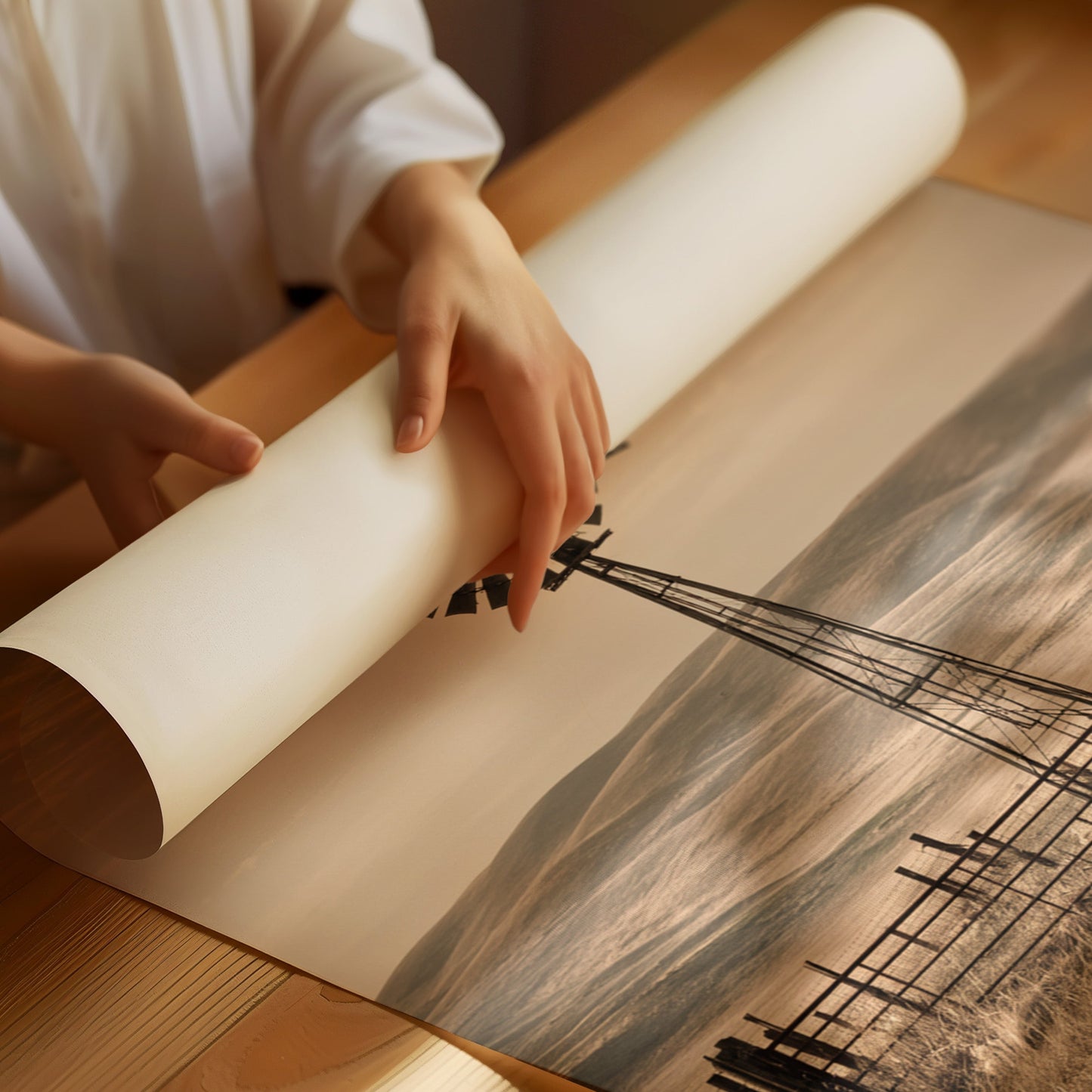 Windmill's Silent Vigil