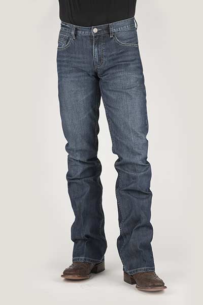 MENS JEAN MENS TIN HAUL JAGGER FIT DOUBLE NEEDLE SEAM BACK PKT DECO,
